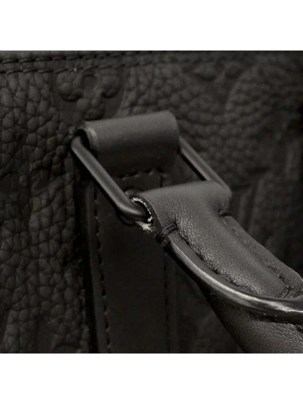 Louis Vuitton Handbag Monogram Taurillon Keepall Bandouliere 25 Black 2-Way